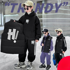 WZ261124-18 بدلة شتوي تقيلة 3 مبطنة فرو بالكامل ( بلوزة + بنطلون + فست نفخ)