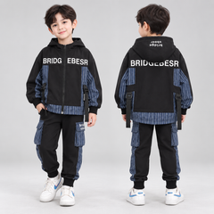 RM1227-18 طقم سبورت ستان مع جينز بجي قطعتين ( جكيت + بنطلون)