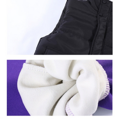 WZ261124-18 بدلة شتوي تقيلة 3 مبطنة فرو بالكامل ( بلوزة + بنطلون + فست نفخ)