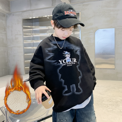 WZH301124-25 بلوزة شتوية تقيلة مبطنة فرو تقيل