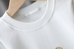 RM0608-29 طقم قطني كروهات 3 قطع ( بلوزة + جكيت + بنطلون)