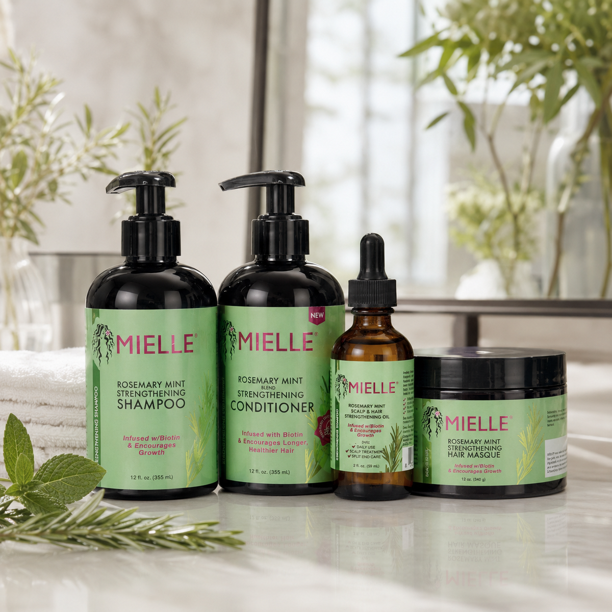 بكج الروزماري الخرافي Mielle Rosemary Mint لتقوية وتغذية الشعر Cos090526-01