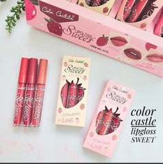 مجموعة جلوس فراولة ثابتة Color Castle Lipgloss Sweet Strawberry Love  Cos090526-13