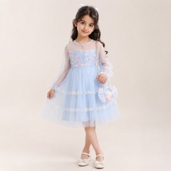 AO0402-78 فستان مورد + حقيبة ناعمة