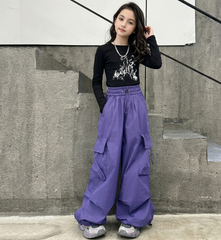 RM150424-11 طقم بناتي كاجول قطعتين( بلوزة + بنطلون )