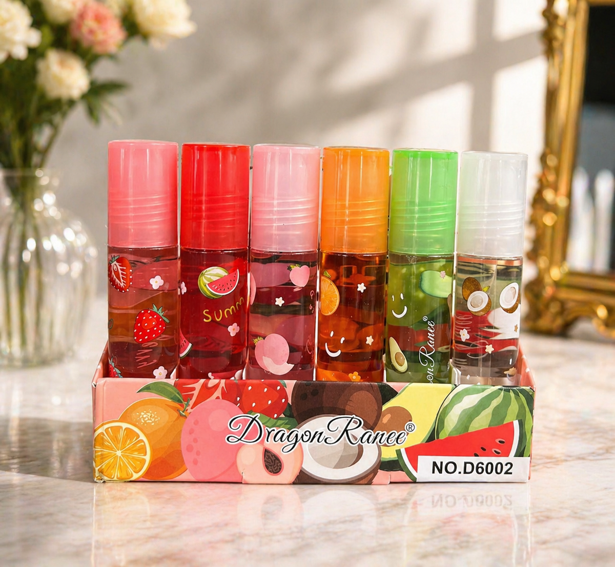 Lip oil Dragon Ranee بروائح الفواكه – ترطيب ولمعة منعشة Cos-010526-12