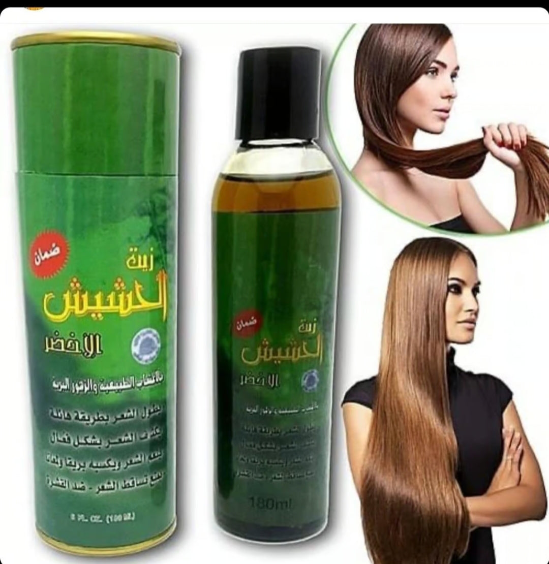 زيت الحشيش الأخضر الأصلي لتقوية وتكثيف الشعر Cos-010526-29