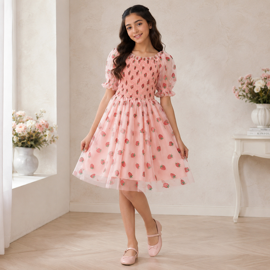 AO0507-17 فستان صبايا مميز حجم واحد مناسب ( 45 -60 كغم) ,, Free Size (45 - 60) KG